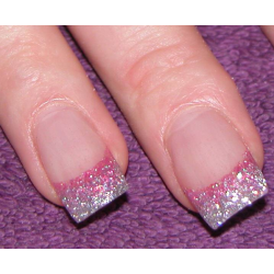 Cool Pink Glitter Nail Design Ideas